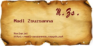Madl Zsuzsanna névjegykártya